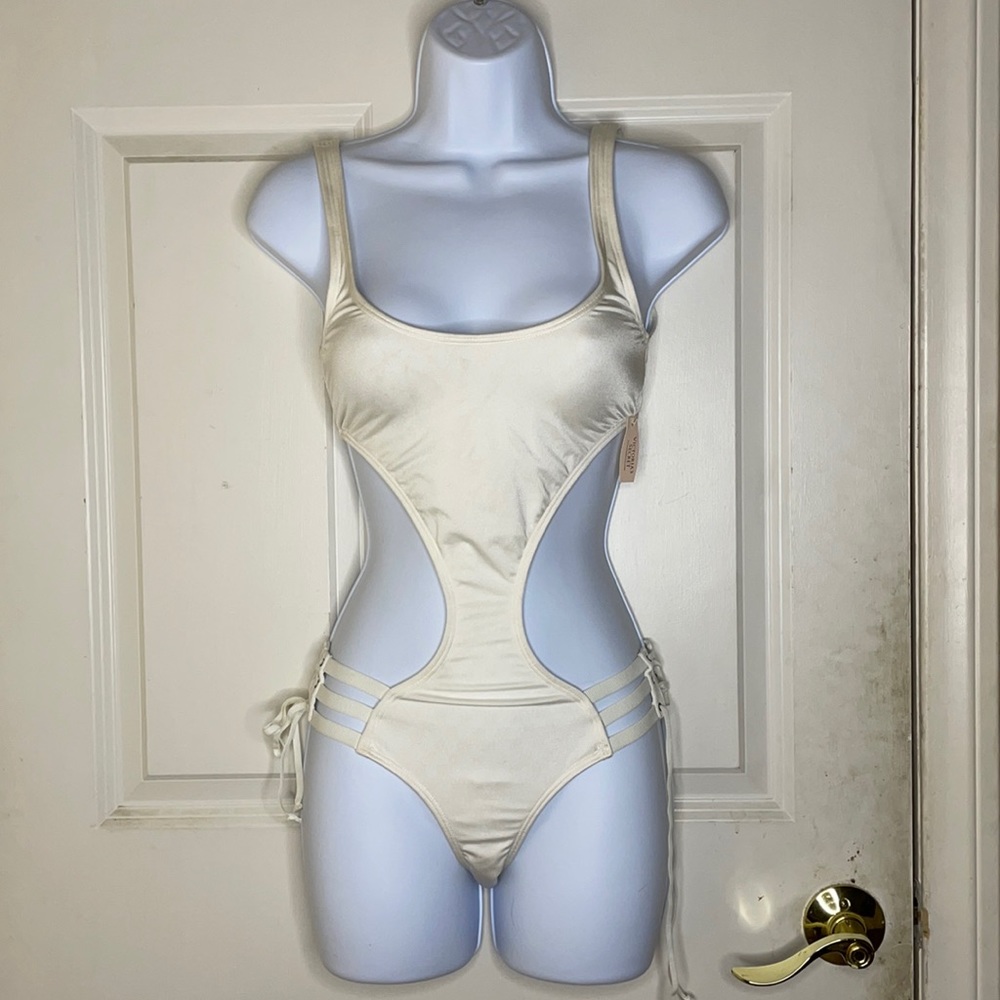 White one piece bathing suit Victoria’s Secret